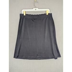 Vassarette Half Slip XL Black Nylon Spandex